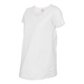 LAT Women's Maternity Scoop Neck Fine Jersey Tee