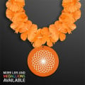 Neon Assorted Hawaiian Leis with Medallion (Non-Light Up)