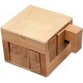 Wooden Sliding Cube Puzzle