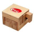 Wooden Sliding Cube Puzzle