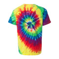 Dyenomite Youth Rainbow Cut-Spiral Tie-Dyed T-Shirt