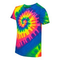 Dyenomite Youth Rainbow Cut-Spiral Tie-Dyed T-Shirt