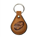 Faux Leather Keyring Teardrop