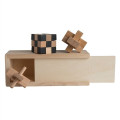 New 3-in-1 Wooden Puzzle Boxed Set