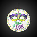 Mardi Gras Mask Plastic Medallions - 2 1/2"