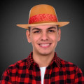 Brown Plastic Cowboy Hat