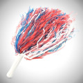 Red White & Blue 16" Plastic Pom Pom