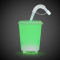 12 Ounce LED Cup with Lid and Straw