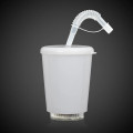 12 Ounce LED Cup with Lid and Straw