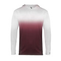 Badger Youth Ombre Hooded Long Sleeve T-Shirt