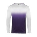 Badger Youth Ombre Hooded Long Sleeve T-Shirt
