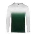 Badger Youth Ombre Hooded Long Sleeve T-Shirt