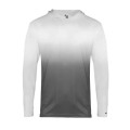 Badger Youth Ombre Hooded Long Sleeve T-Shirt