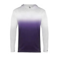 Badger Youth Ombre Hooded Long Sleeve T-Shirt