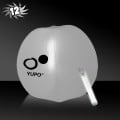 12" Translucent Beach Ball with Glow light Stick