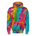MV Sport Unisex Classic Fleece Tie-Dye Hooded Sweatshirt