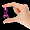 Flashing LED Light Up Glow Purple Ribbon Blinky