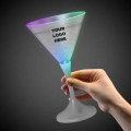 7 1/4 oz. LED Lighted Frosted Martini Glass