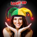 LED Mardi Gras Velvet Jester Hat