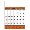 Triumph® Calendars Orange & Black Contractor Memo Calendar