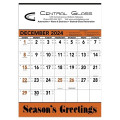Triumph® Calendars Orange & Black Contractor Memo Calendar