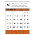 Triumph® Calendars Orange & Black Contractor Memo Calendar