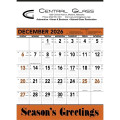 Triumph® Calendars Orange & Black Contractor Memo Calendar
