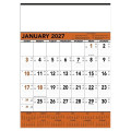 Triumph® Calendars Orange & Black Contractor Memo Calendar