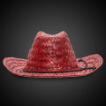 Adult Straw Cowboy Hats - Assorted Colors