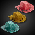Adult Straw Cowboy Hats - Assorted Colors