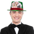 Green Glitter Casino Top Hat