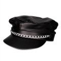 Black Biker Hat