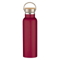 21 Oz. Full Laser Tipton Stainless Steel Bottle With Bamboo Lid