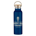 21 Oz. Full Laser Tipton Stainless Steel Bottle With Bamboo Lid