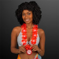 Light Up Red Lei with Medallion