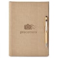 LINEN   REFILLABLE HARD COVER JOURNAL COMBO