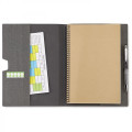LINEN   REFILLABLE HARD COVER JOURNAL COMBO