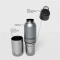 Switch-hitter 2-in-1 20oz Stainless Bottle W/ 12 Oz Cup