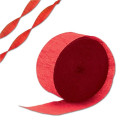81' Roll Red Crepe Paper Streamer