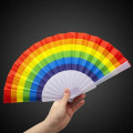 9" Rainbow Folding Fans(Imprintable)