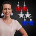 Red Star LED Clip On Earrings