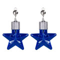 White Star LED Clip On Earrings