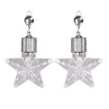 White Star LED Clip On Earrings