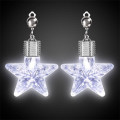 White Star LED Clip On Earrings