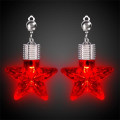 Blue Star LED Clip On Earrings