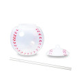 18oz Light Up Baseball Cup with Lid and Straw