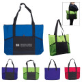 Jumbo Trade Show Tote With Front Pockets