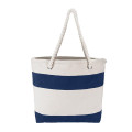 Cotton Resort Tote With Rope Handle