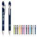 Rubberized Aluminum Click Stylus Pen