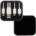 3-In-1 Charging Cable In Square Case